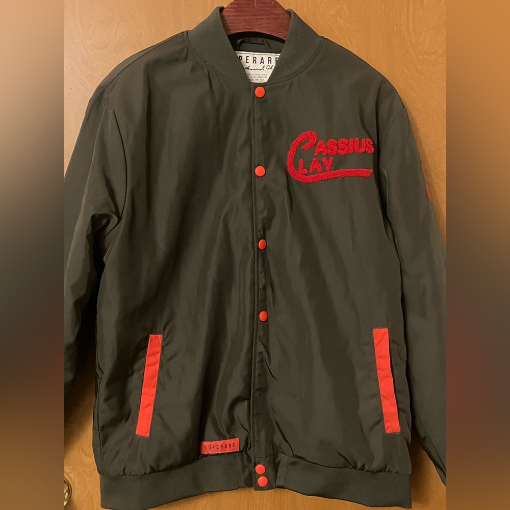 Superare Clay VS Liston Men's Muhammad Ali Louisville Lip Stadium Jacket Size L